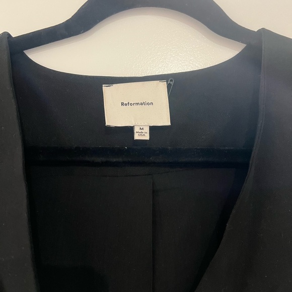 Reformation Casey Vest in Black Size M - Picture 4 of 4